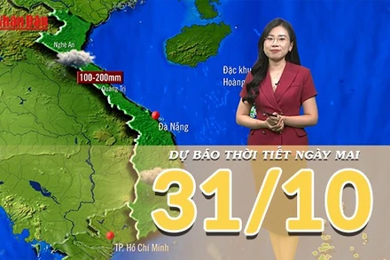 [Video] Dự báo thời tiết đêm nay và ngày mai 31/10/2025: Mưa lớn ở Trung Bộ diễn biến phức tạp