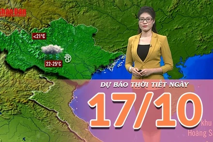 [Video] Dự báo thời tiết ngày 17/10/2025: Mưa dông tiếp diễn tại Trung Bộ