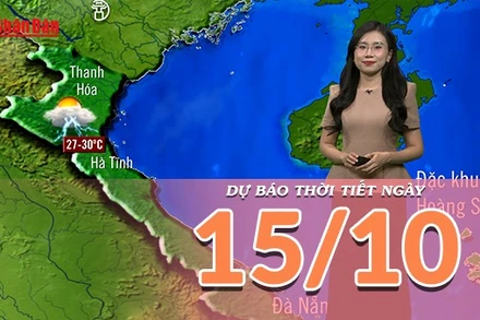 [Video] Dự báo thời tiết ngày 15/10/2025: Mưa dông tiếp diễn cả 3 miền