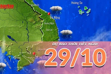 [Video] Dự báo thời tiết ngày 29/10/2025: Mưa lớn tiếp diễn ở Trung Bộ 