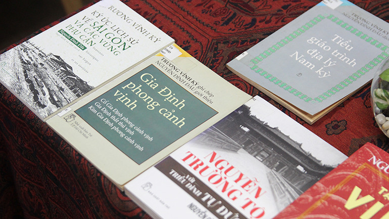 Những tác phẩm của Nhà nghiên cứu Nguyễn Đình Đầu. (Ảnh Nhà xuất bản Trẻ).