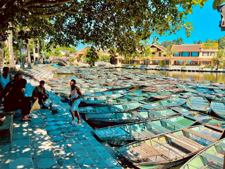 Tuyến Đình Các-Tam Cốc đang tạm dừng hoạt động (Ảnh: Lê Xuân Trường)