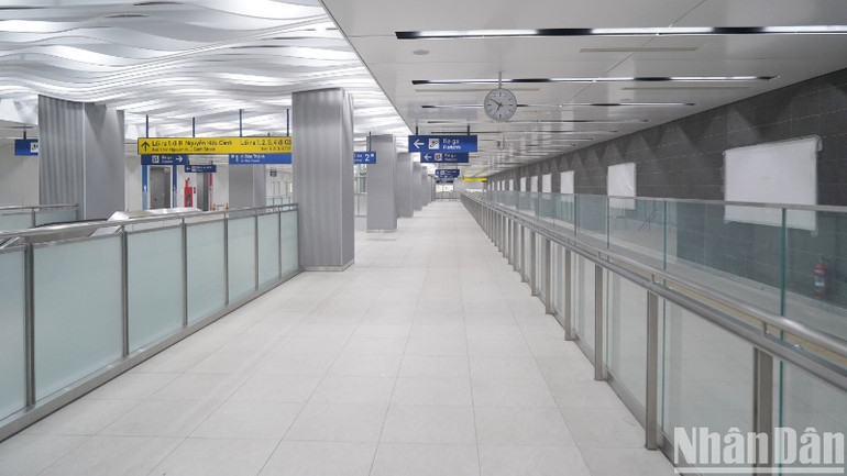 Diện mạo mới nhất của ga Ba Son, hiện đã hoàn thiện khang trang.