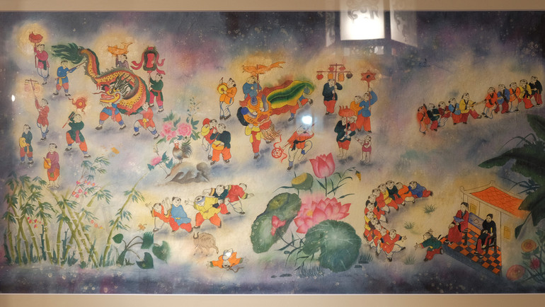 Tác phẩm “Màu ký ức” về các trò chơi dân gian Việt Nam của tác giả Trần Thị Cẩm Anh.