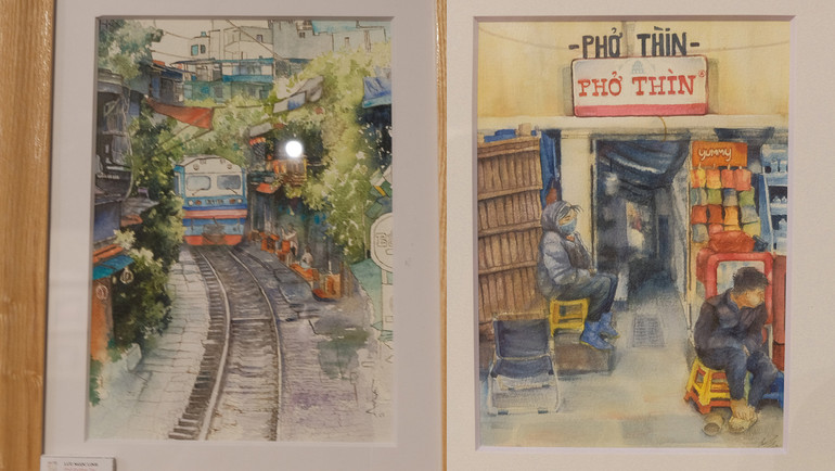 Các tác phẩm về Hà Nội của nhóm tác giả thuộc Tôi Vẽ Studio.