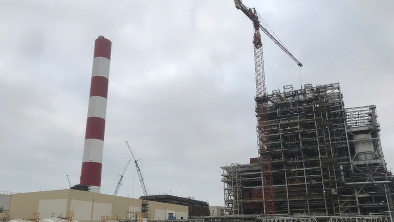 Toàn cảnh nhà máy Nhiệt điện Quảng Trạch 1.