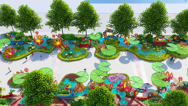 Phối cảnh Đường hoa Nguyễn Huệ Tết Giáp Thìn 2024. Phối cảnh Đường hoa Nguyễn Huệ Tết Giáp Thìn 2024.