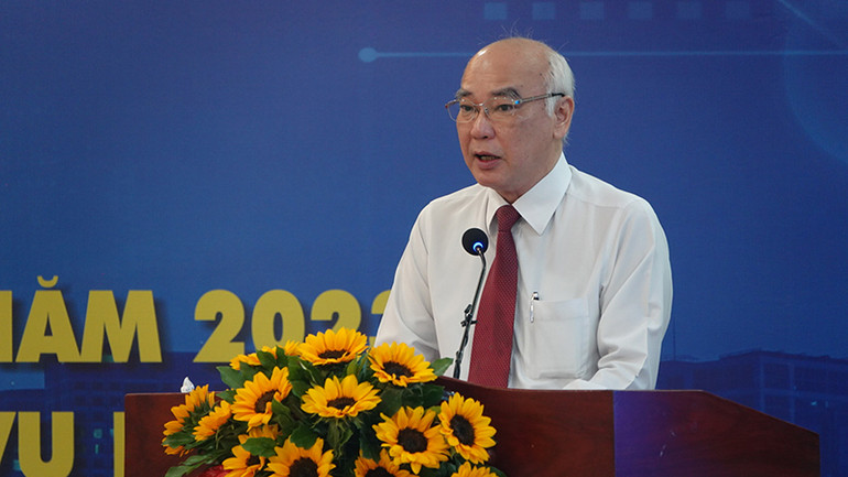 Đồng chí Phan Nguyễn Như Khuê, Trưởng Ban Tuyên giáo Thành ủy Thành phố Hồ Chí Minh phát biểu tại hội nghị.