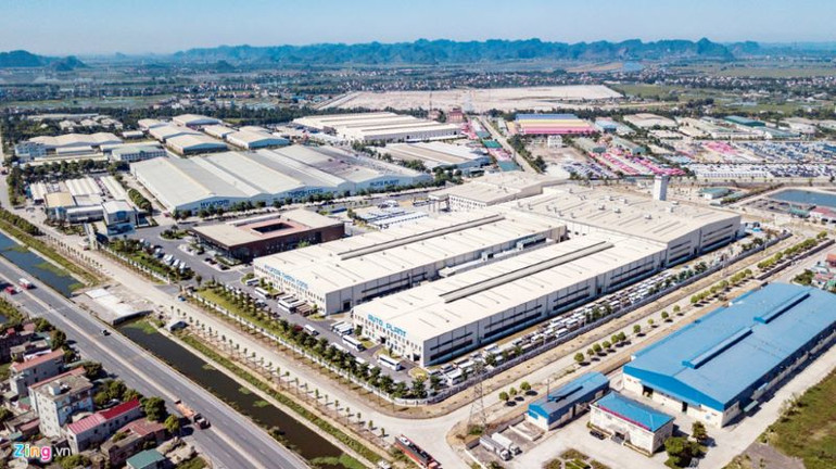 Một góc khu công nghiệp Gián khẩu, huyện Gia Viễn, tỉnh Ninh Bình.