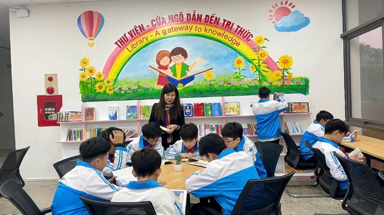 Công trình góp phần tạo hứng thú, rèn luyện thói quen đọc sách cho học sinh.