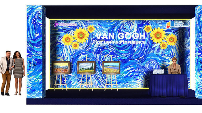Lần đầu tiên một không gian công nghệ thực tế ảo về tranh Van Gogh được giới thiệu tại Lễ hội Đường Sách Tết Giáp Thìn 2024. Lần đầu tiên một không gian công nghệ thực tế ảo về tranh Van Gogh được giới thiệu tại Lễ hội Đường Sách Tết Giáp Thìn 2024.