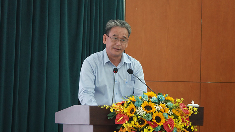 Đồng chí Nguyễn Thành Nam, Phó Bí thư Thường trực Quận ủy Quận 3 phát biểu tại hội nghị. Đồng chí Nguyễn Thành Nam, Phó Bí thư Thường trực Quận ủy Quận 3 phát biểu tại hội nghị.