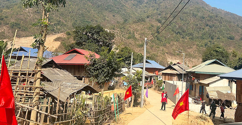 Một góc bản Xa Cuông hôm nay.