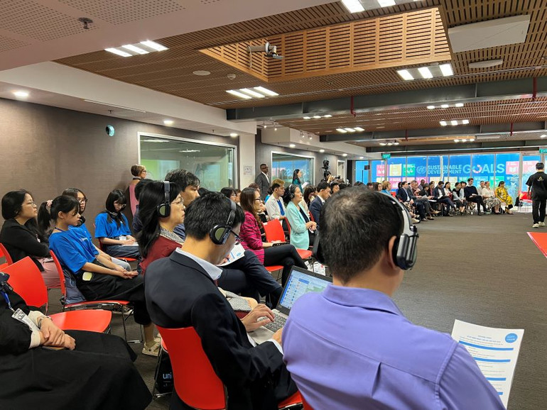 Toàn cảnh Lễ kỷ niệm Ngày trẻ em thế giới năm 2023.