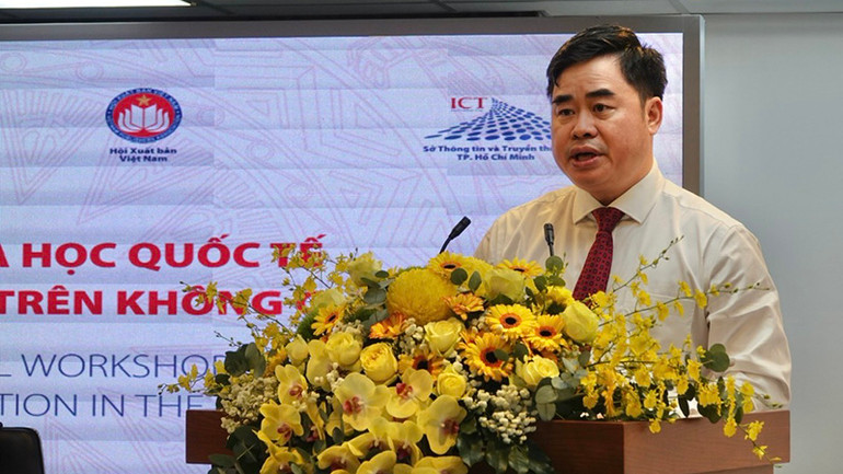 PGS, TS Phạm Minh Tuấn, Chủ tịch Hội Xuất bản Việt Nam phát biểu kết luận Hội thảo.