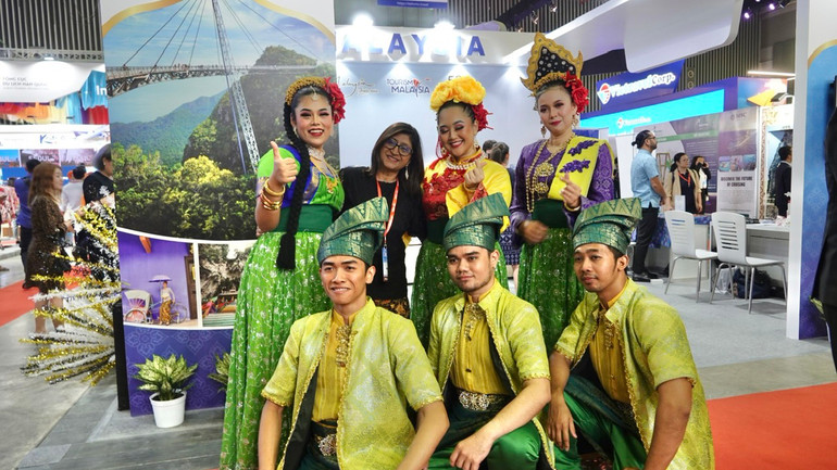Gian hàng triển lãm du lịch Malaysia.