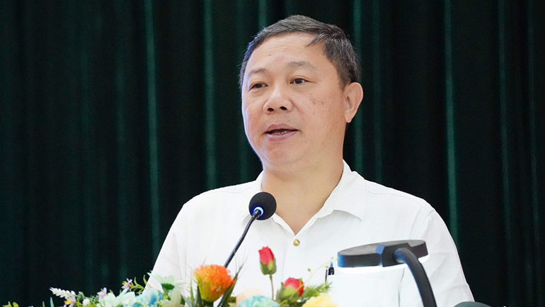 Ông Dương Anh Đức, Phó Chủ tịch Ủy ban nhân dân Thành phố Hồ Chí Minh phát biểu tại buổi lễ.