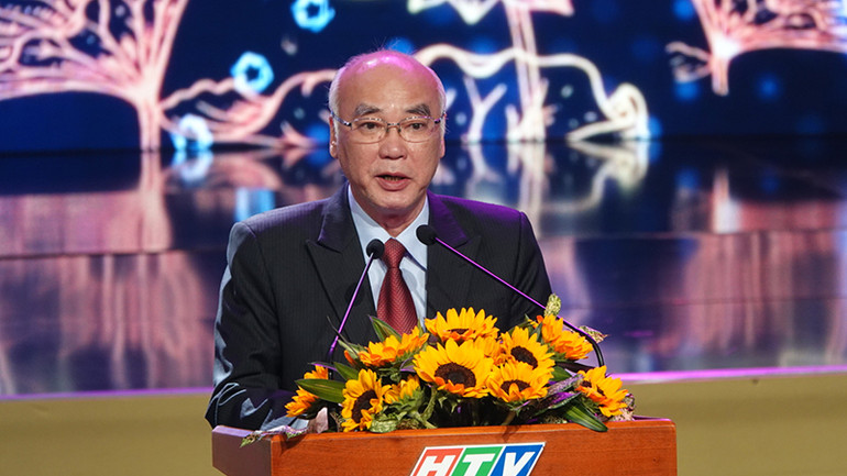 Đồng chí Phan Nguyễn Như Khuê, Trưởng Ban Tuyên giáo Thành ủy Thành phố Hồ Chí Minh phát biểu.