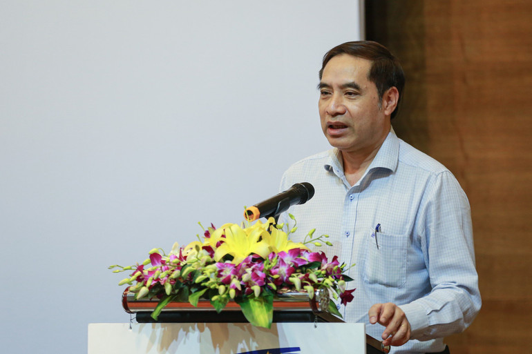 Cục trưởng Việc làm Vũ Trọng Bình phát biểu tại hội nghị.