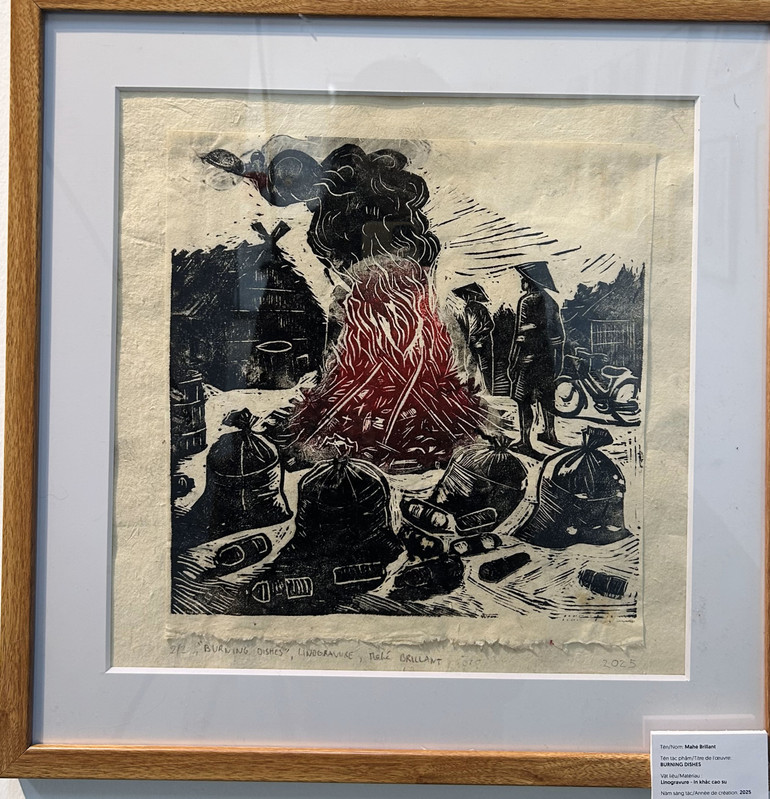 Tác phẩm “Bàn tiệc rực cháy” của tác giả Mahe Brillant.