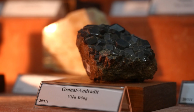 Đến đây khách tham quan được chiêm ngưỡng những mẫu đá đẹp mắt.