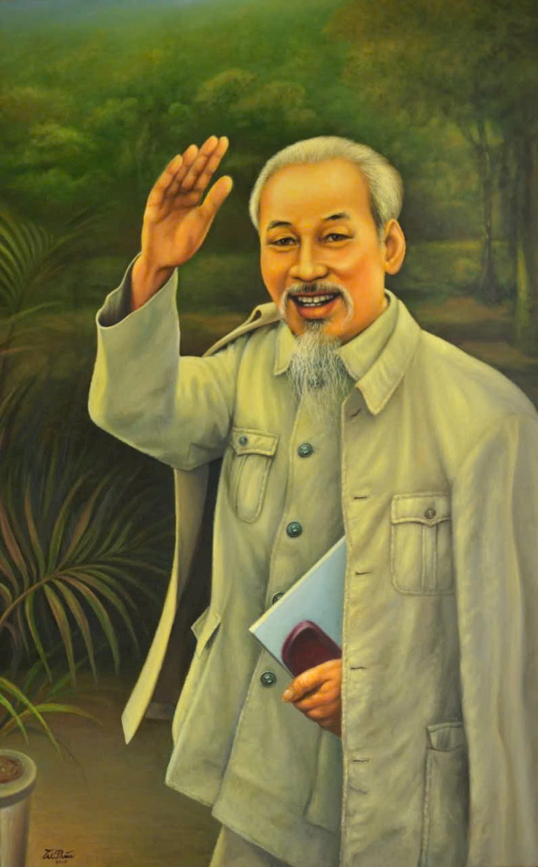 Tranh của họa sĩ Xuân Phúc luôn mang đến cảm giác gần gũi, thân thương về Bác.