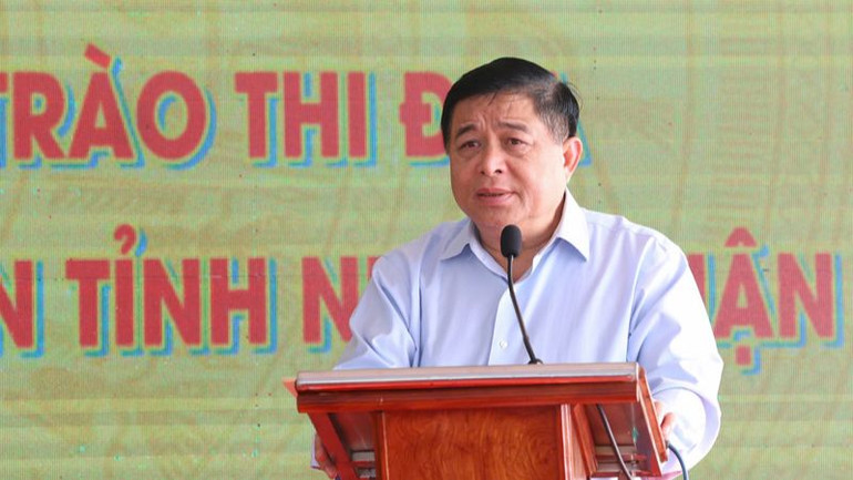 Phó Thủ tướng Chính phủ Nguyễn Chí Dũng phát biểu tại lễ phát động.