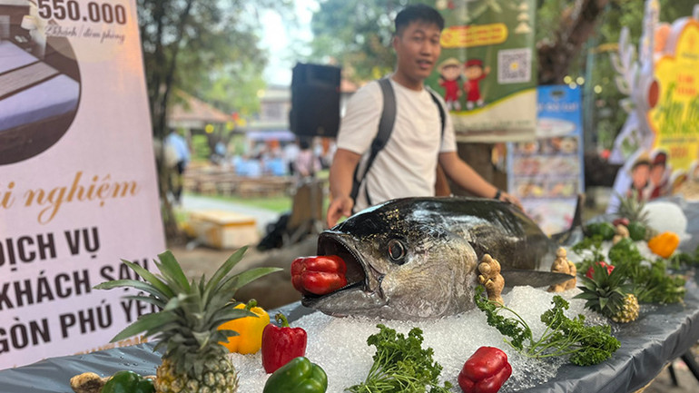 Khu vực giới thiệu đặc sản Phú Yên.