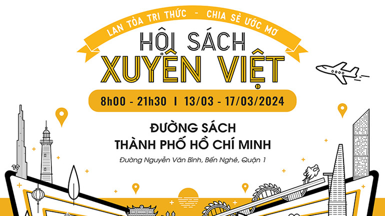 Hội sách Xuyên Việt trưng bày hơn 16.000 tựa đầu sách.