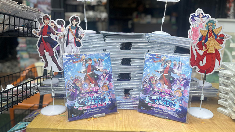 Truyện tranh "Cuộc phiêu lưu của thuyền trưởng Sinbad- Đại chiến nàng Tiên Cá” đang được nhiều độc giả nhỏ tuổi yêu thích.