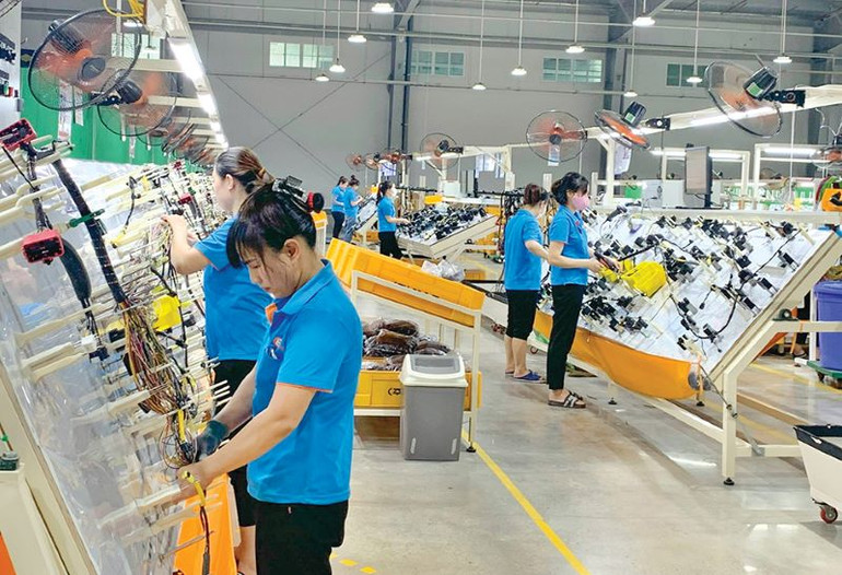 Nhà máy sản xuất dây cáp điện ô-tô của Công ty TNHH Esmo Vina (Cụm công nghiệp Gia Phú, huyện Gia Viễn).