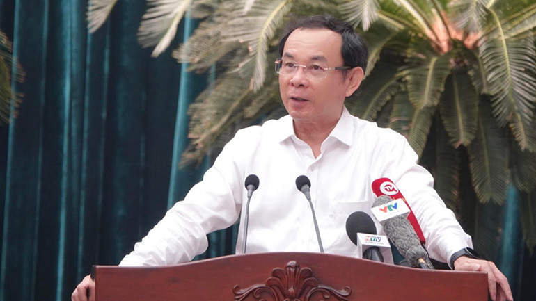 Đồng chí Nguyễn Văn Nên, Ủy viên Bộ Chính trị, Bí thư Thành ủy Thành phố Hồ Chí Minh phát biểu khai mạc hội nghị. Đồng chí Nguyễn Văn Nên, Ủy viên Bộ Chính trị, Bí thư Thành ủy Thành phố Hồ Chí Minh phát biểu khai mạc hội nghị.