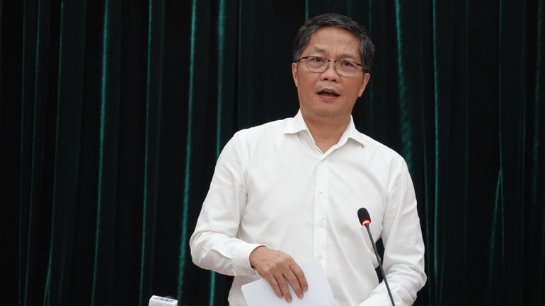 Đồng chí Trần Tuấn Anh, Ủy viên Bộ Chính trị, Trưởng Ban Kinh tế Trung ương phát biểu kết luận buổi làm việc.