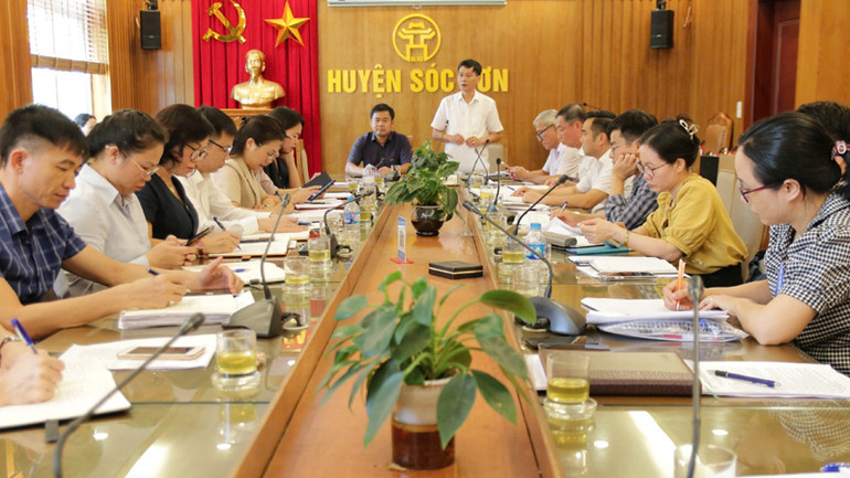 Lãnh đạo Sở Y tế Hà Nội làm việc với Ủy ban nhân dân huyện Sóc Sơn về công tác phòng, chống bệnh dại trên địa bàn.