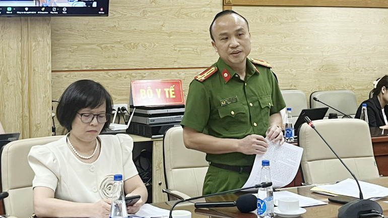 Đại diện đến từ Bộ Công an trao đổi, thảo luận tại hội thảo.