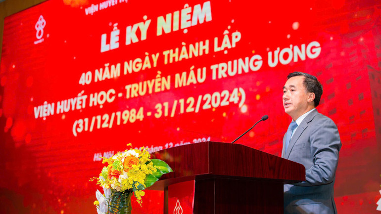 Thứ trưởng Trần Văn Thuấn phát biểu ý kiến tại Lễ kỷ niệm.