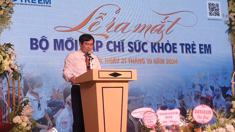 Phó Ban Tuyên giáo Trung ương Phan Xuân Thủy phát biểu tại buổi lễ.