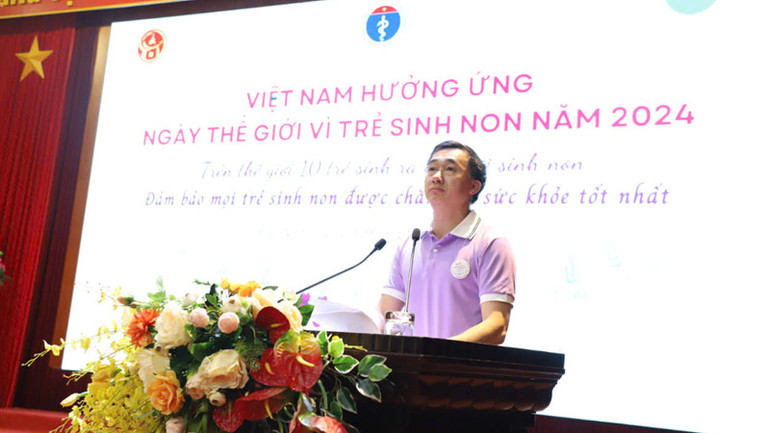 Thứ trưởng Trần Văn Thuấn phát biểu tại Lễ mít-tinh.