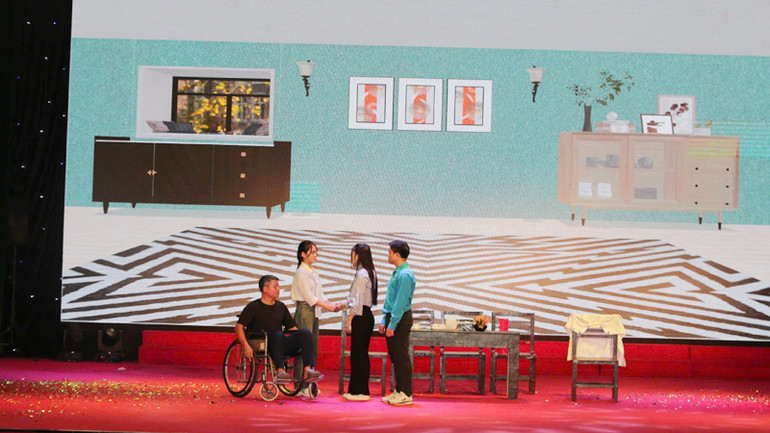 Một tiết mục được trình diễn tại Hội thi.