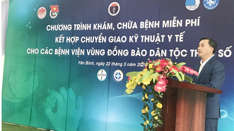 Thứ trưởng Y tế Trần Văn Thuấn phát biểu tại Chương trình.