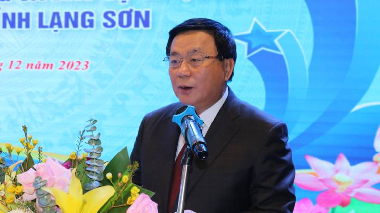 Giáo sư, Tiến sĩ Nguyễn Xuân Thắng, Ủy viên Bộ Chính trị, Giám đốc học viện Chính trị quốc gia Hồ Chí Minh, Chủ tịch Hội đồng lý luận Trung ương, phát biểu khai mạc tại cuộc Hội thảo.