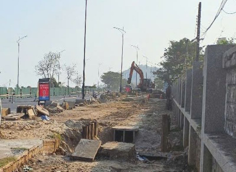 Hệ thống thoát nước không bảo đảm tiến độ.