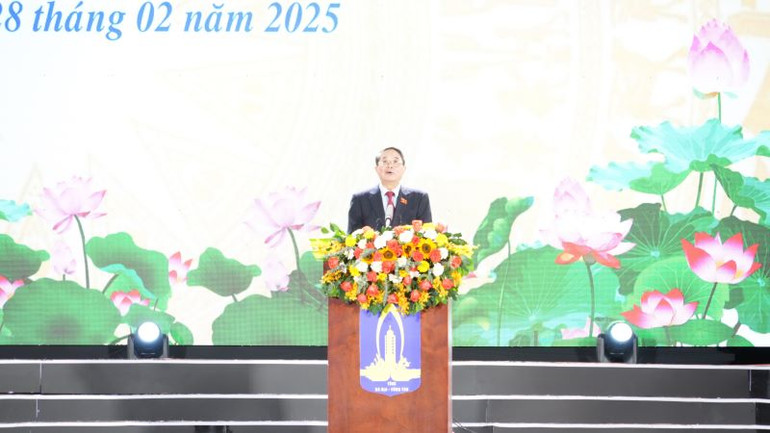 Đồng chí Nguyễn Đức Hải, Ủy viên Ban Chấp hành Trung ương Đảng, Phó Chủ tịch Quốc hội phát biểu tại buổi lễ. Đồng chí Nguyễn Đức Hải, Ủy viên Ban Chấp hành Trung ương Đảng, Phó Chủ tịch Quốc hội phát biểu tại buổi lễ.