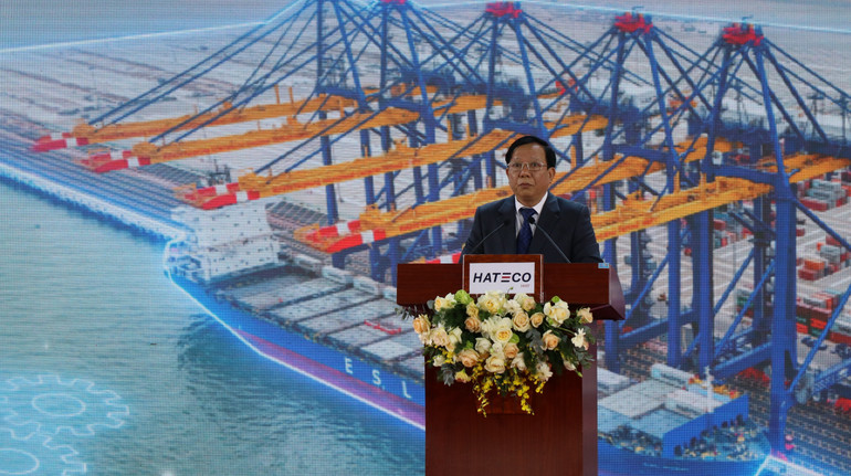 Ông Nguyễn Đức Thọ, Phó Chủ tịch Ủy ban nhân dân thành phố Hải Phòng, phát biểu.