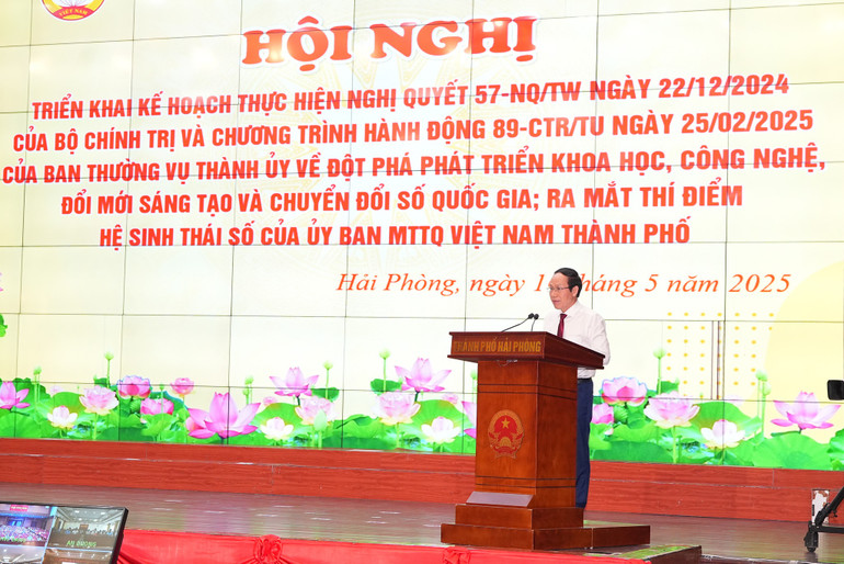 Đồng chí Lê Tiến Châu, Bí thư Thành ủy Hải Phòng.