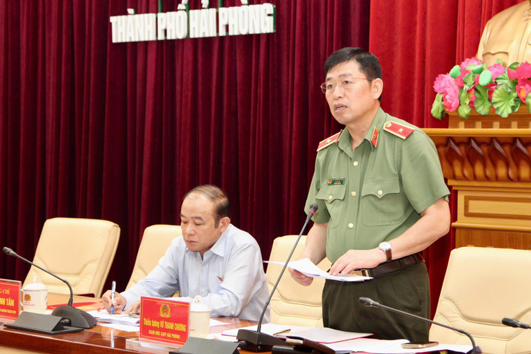 Thiếu tướng Vũ Thanh Chương, Giám đốc Công an thành phố Hải Phòng.