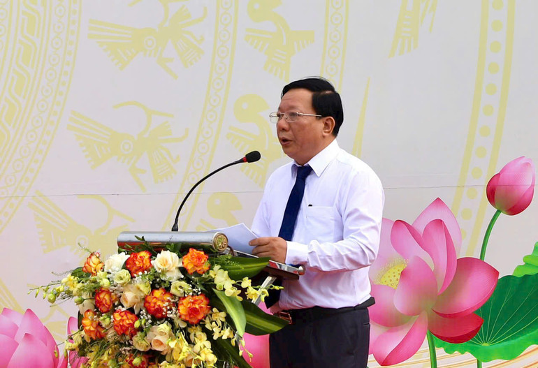 Ông Nguyễn Đức Thọ, Phó Chủ tịch Ủy ban nhân dân thành phố Hải Phòng, phát biểu.