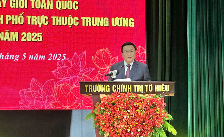 Đồng chí Nguyễn Xuân Thắng, Ủy viên Bộ Chính trị, Giám đốc Học viện Chính trị quốc gia Hồ Chí Minh, Chủ tịch Hội đồng Lý luận Trung ương.