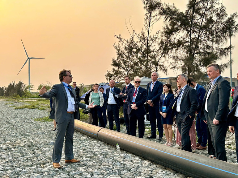 Các tập đoàn, doanh nghiệp Vương quốc Bỉ thăm Khu Công nghiệp Deep C Hải Phòng.