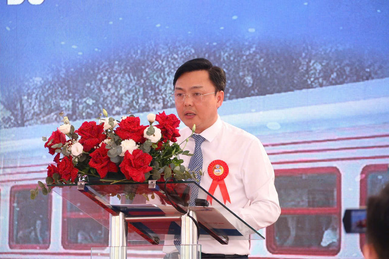 Ông Hoàng Gia Khánh, Tổng Giám đốc Tổng Công ty Đường sắt Việt Nam.